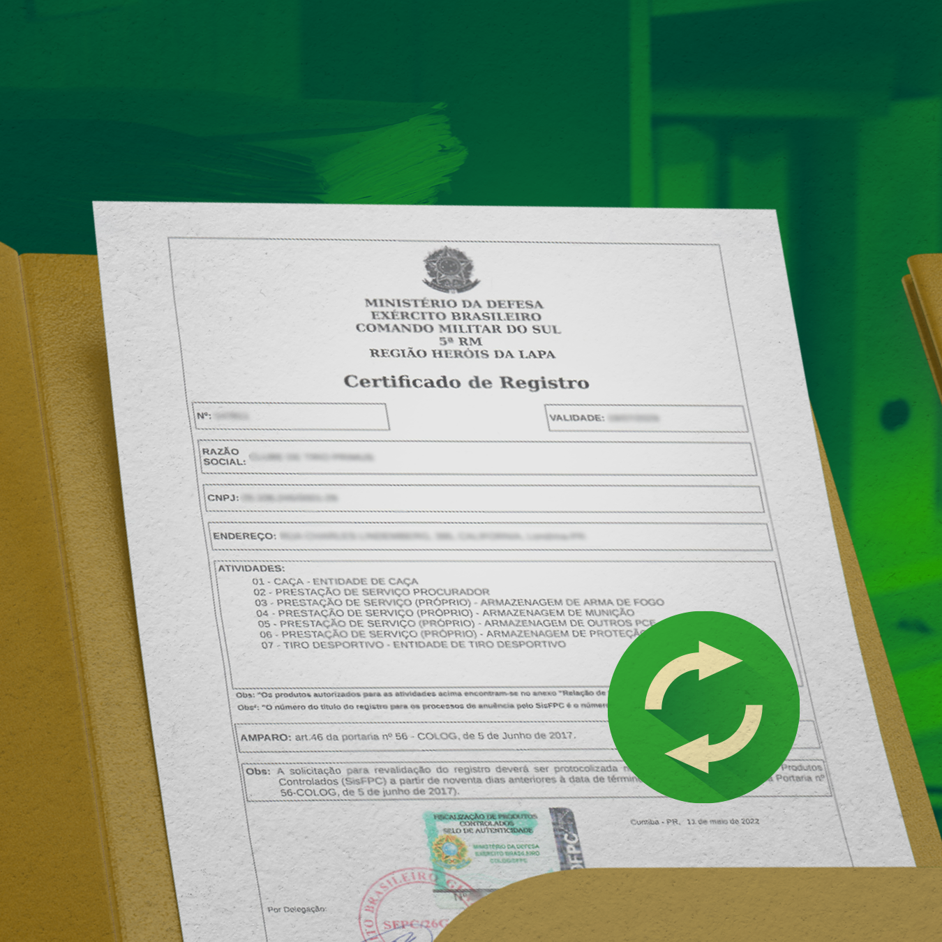 Revalidação de registro — pessoa jurídica