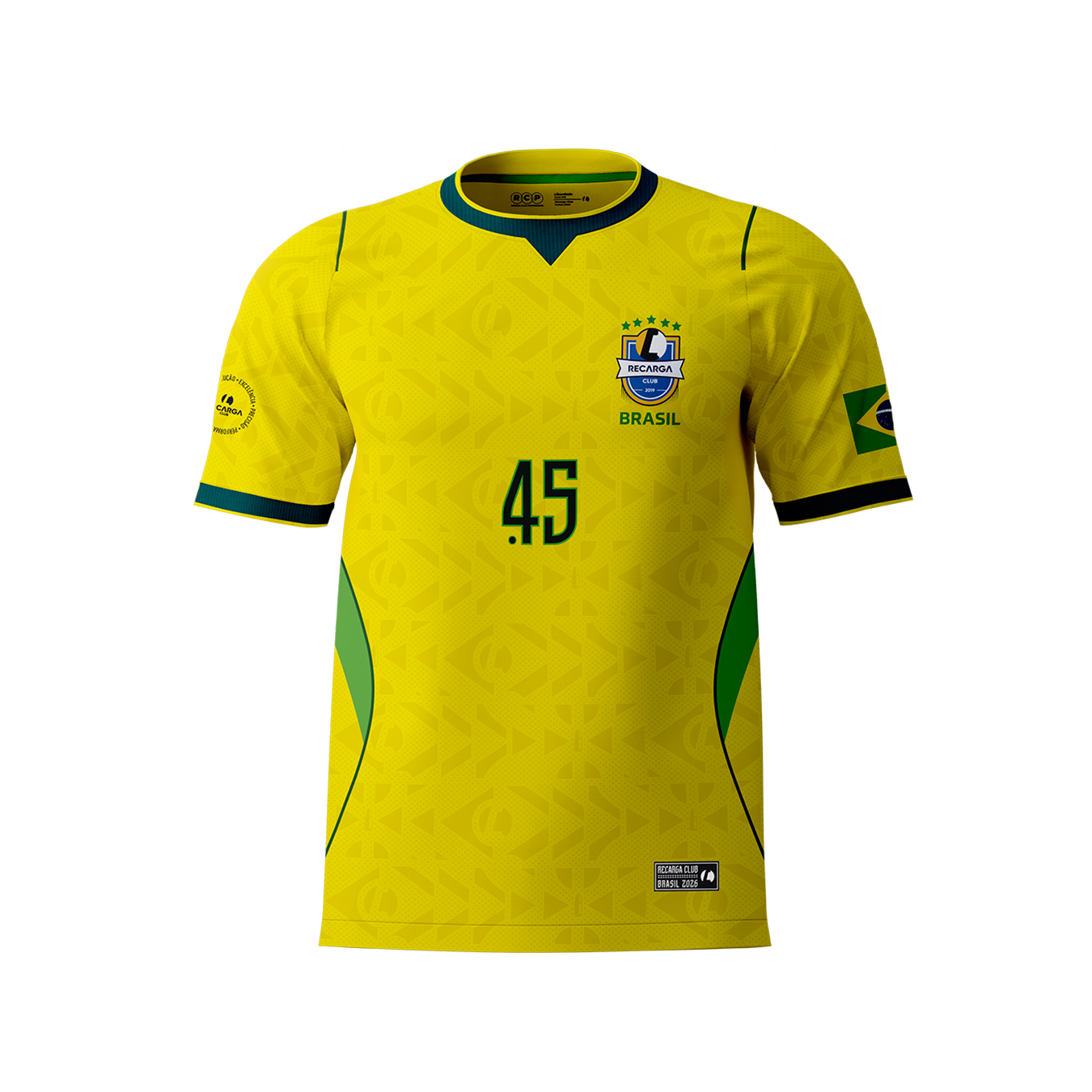 Camisa amarela Recarga Club edição especial Copa 2026