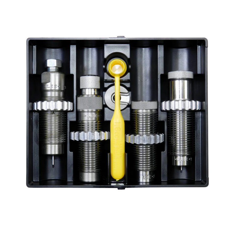Dies Lee 4 Peças Ultimate Rifle + Shell Holder - Conjunto de Matrizes - Lee Precision - Ultimate Rifle 4 Die Set - PCE