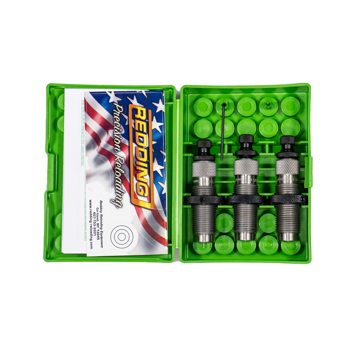 Dies Redding 3 Peças Pistol - Conjunto de Matrizes - Redding - Series A/B - PCE