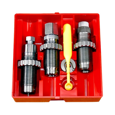 Dies Lee 3 Peças Carbide de Tungstênio + Shell Holder - Conjunto de Matrizes - Lee Precision - 3 Die Set Pistol