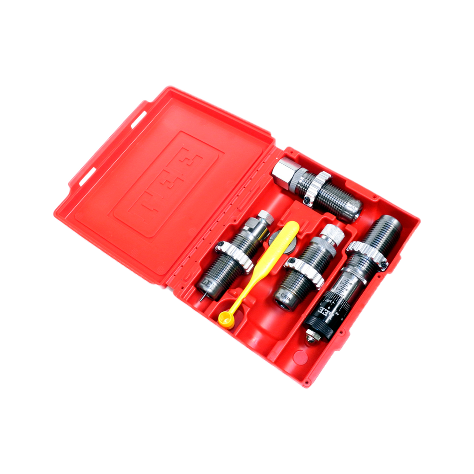 Dies Lee 4 Peças Deluxe Carbide de Tungstênio com Micrômetro + Shell Holder - Conjunto de Matrizes - Lee Precision - 4 Die Set Pistol - PCE