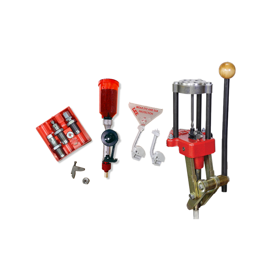 Kit Prensa Lee Classic Turret com Dies 3 Peças - Prensa de Recarga Semiprogressiva + Acessórios - Lee Precision - Classic Turret Press - PCE