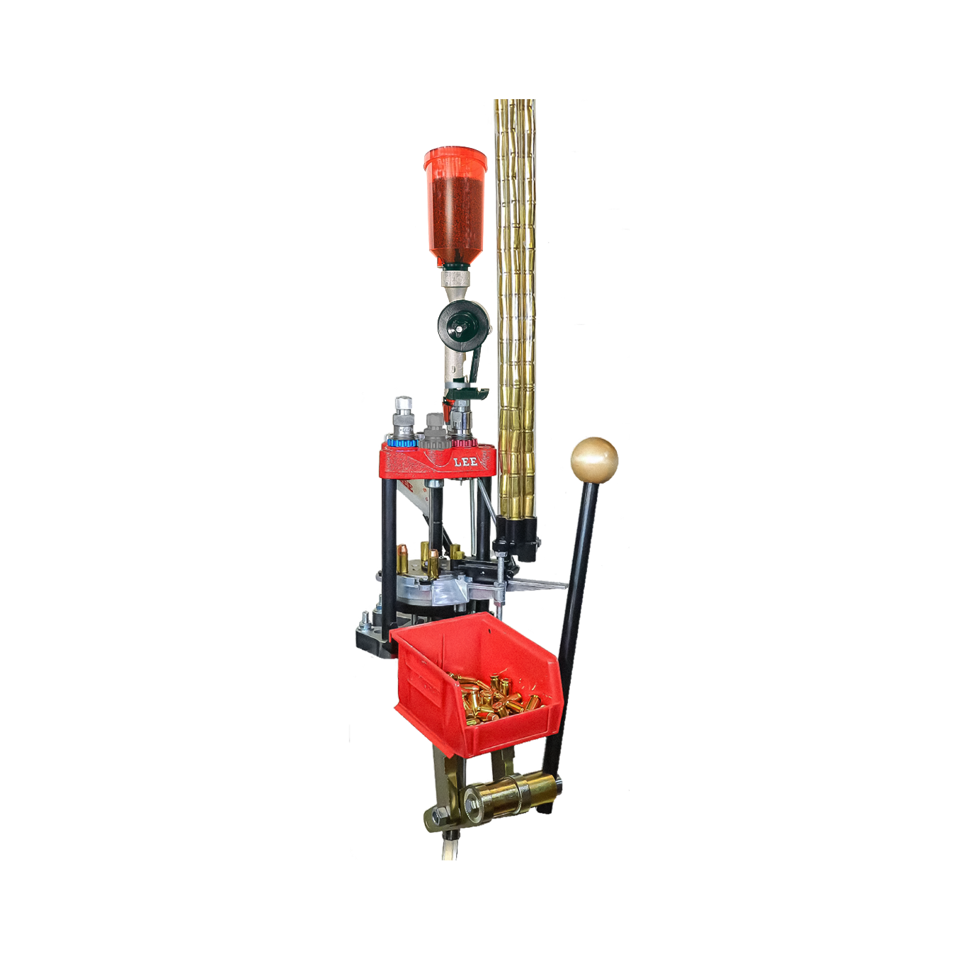 Prensa Lee Pro 6000 - Prensa de Recarga Progressiva + Conjunto de Matrizes Dies - Lee Precision - Six Pack Pro 6000 Kit - PCE