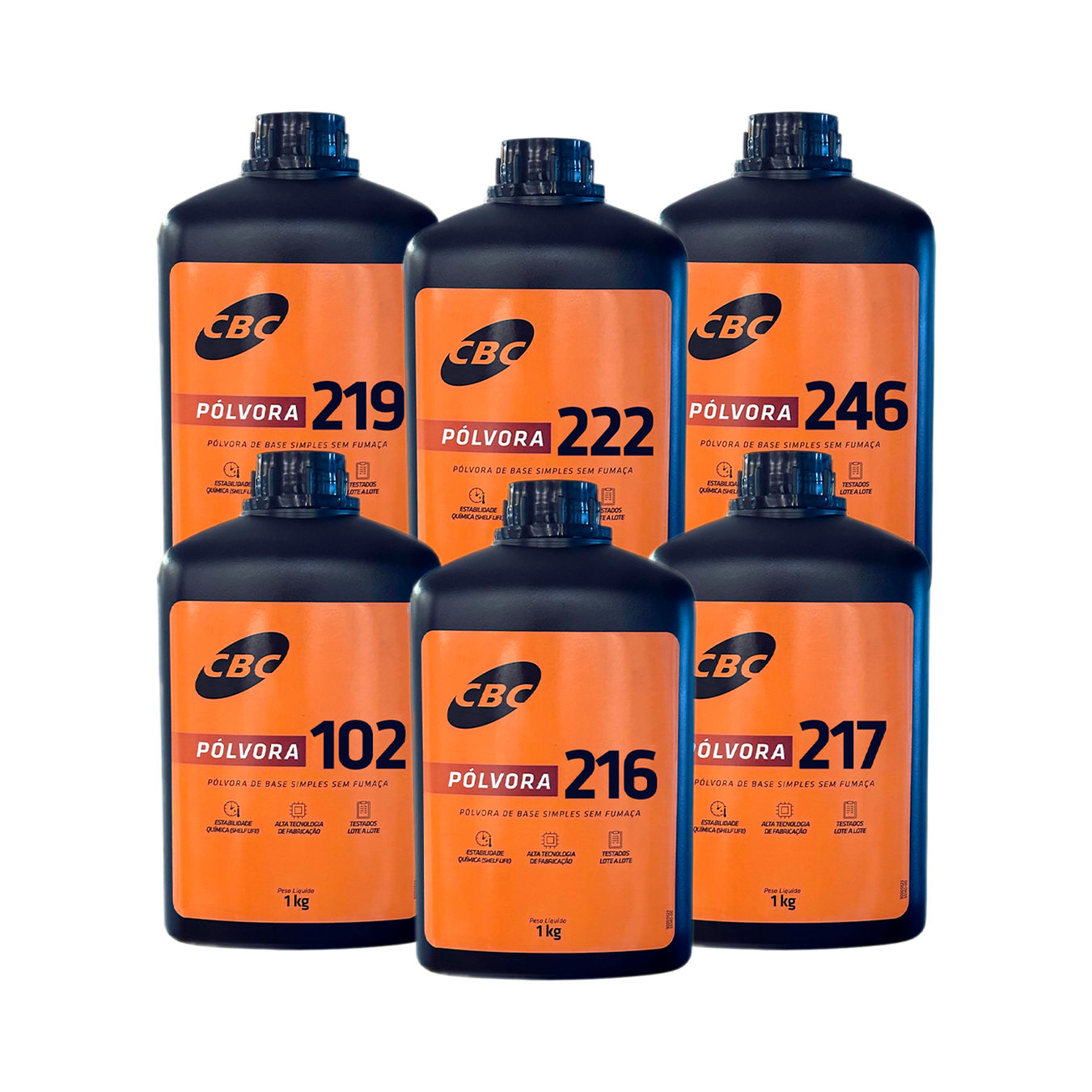 Pólvora de Base Simples CBC - 1KG - PCE