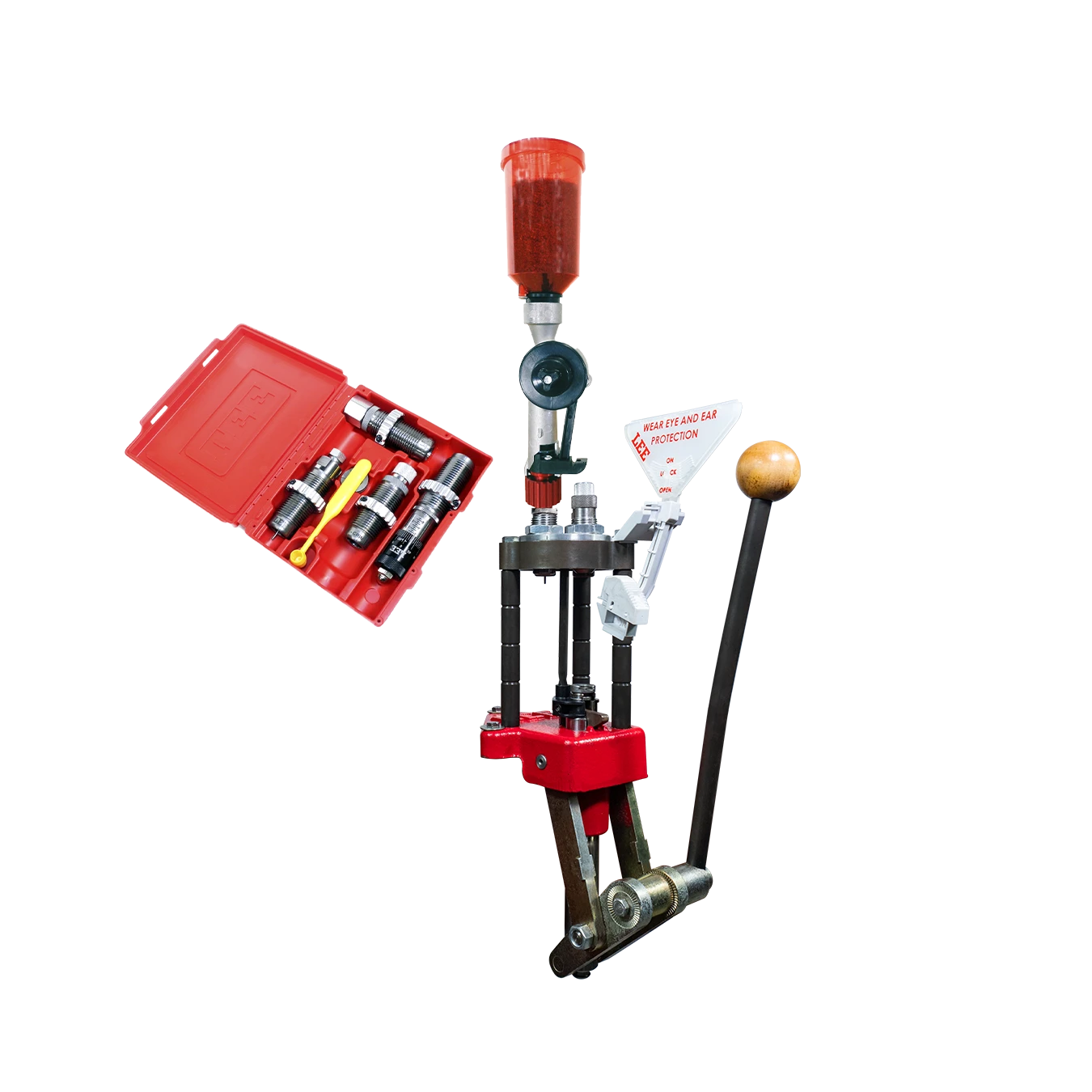 Kit Prensa Lee Classic Turret com Dies 4 Peças - Semiprogressiva - Lee Precision | Edição Evolution - PCE